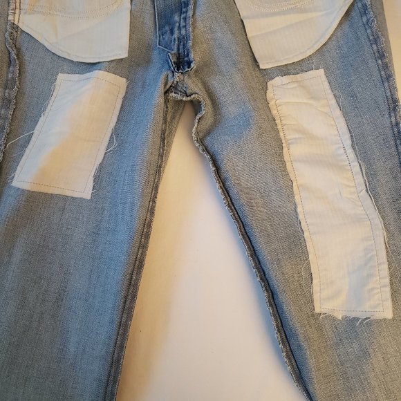 BLUMARINE BLUGIRL FOLLIES Distressed Designer Denim Jeans Sz 30 Light Blue New - Picture 15 of 15